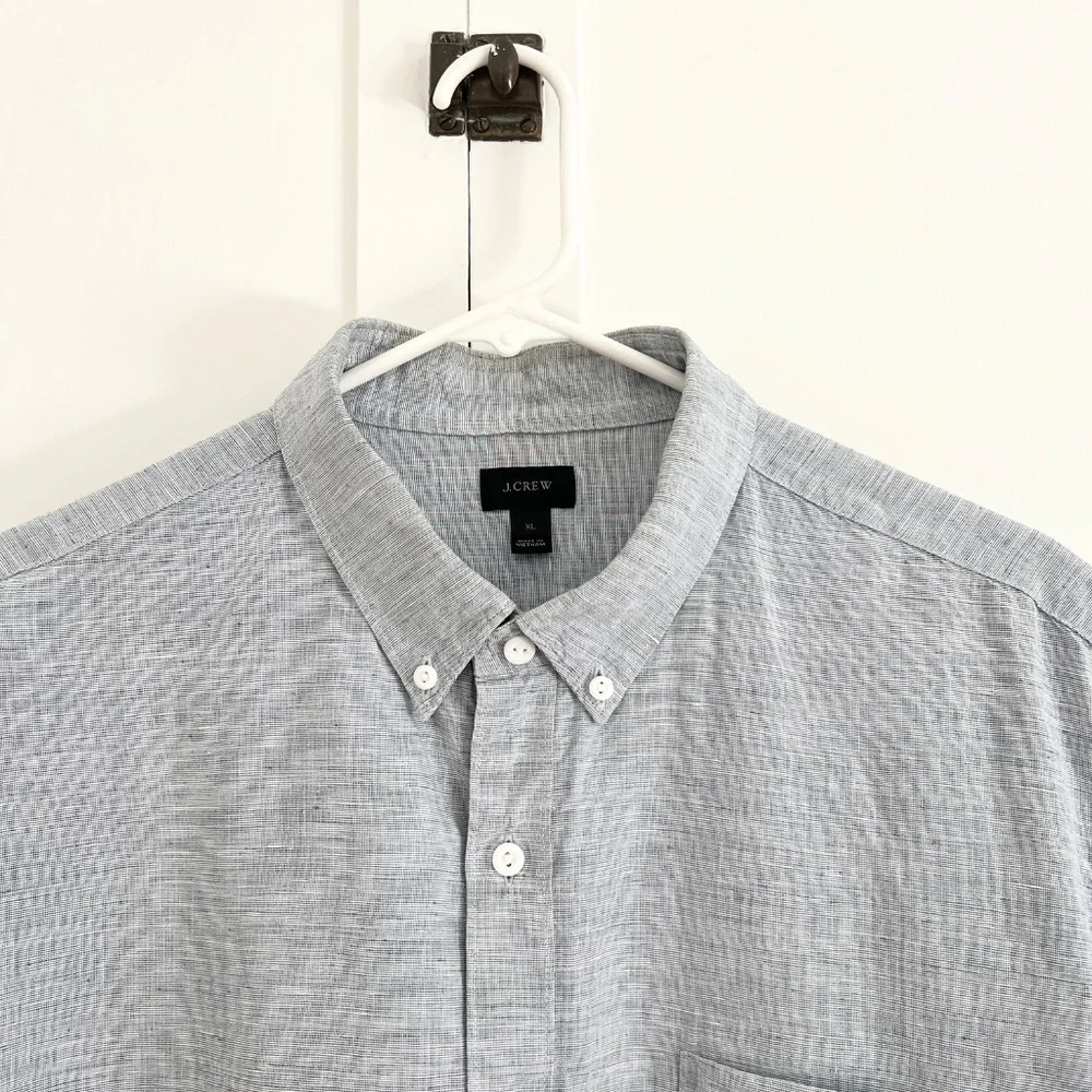 J. Crew Baird McNutt Linen Cotton Button Down Shirt XL